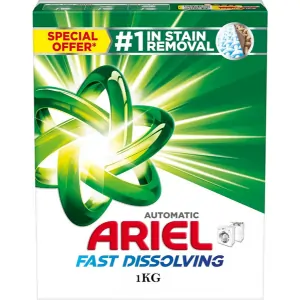 ARIEL Fast Dissolving Laundry Detergent Powder, 1KG (6PCS/CTN)