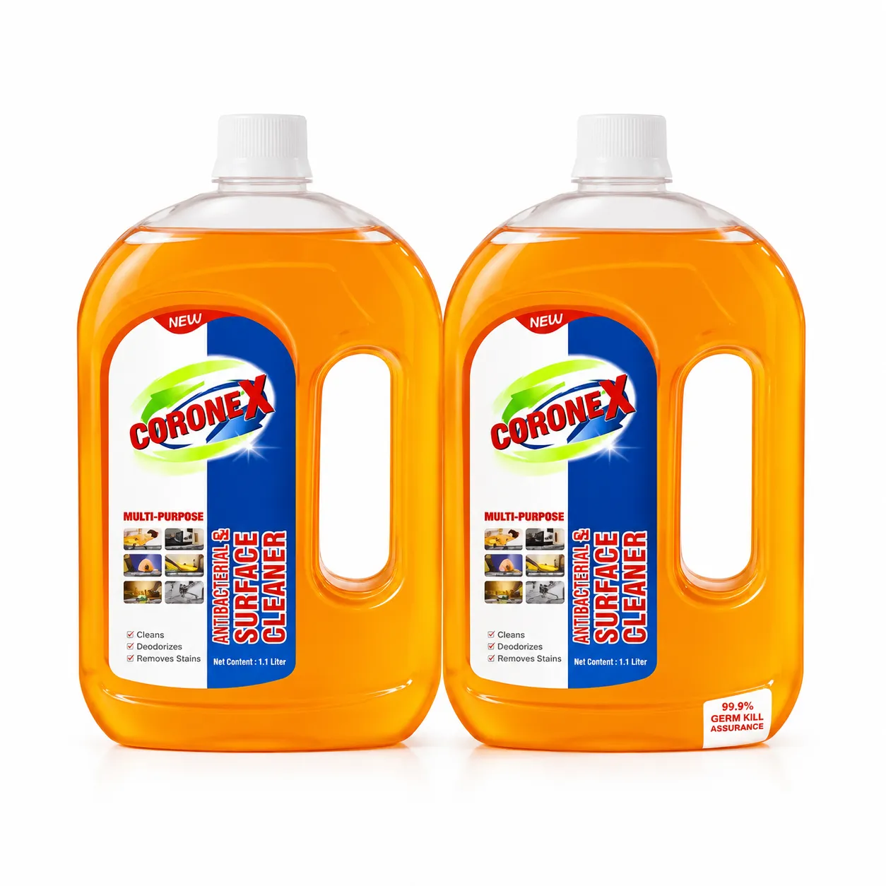 CORONEX Antiseptic Disinfectant Liquid 500ml, PACK OF 3( ST8 /CTN)  – Kills 99.9% Germs & Bacteria | Multipurpose Surface & Skin Cleaner | First Aid, Home & Hospital Use