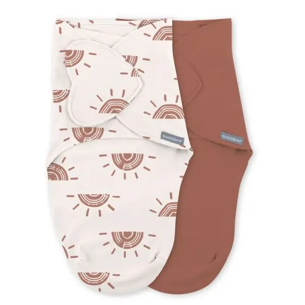 SwaddleMe Original Heart Rising Sun 0-3M 2 Pack