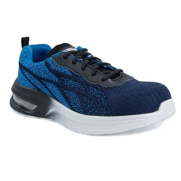 Workland SBP Low Ankle Shoes for Men, Non-Metal Steel Toe, Slip Resistant Protective Work Shoes, Blue