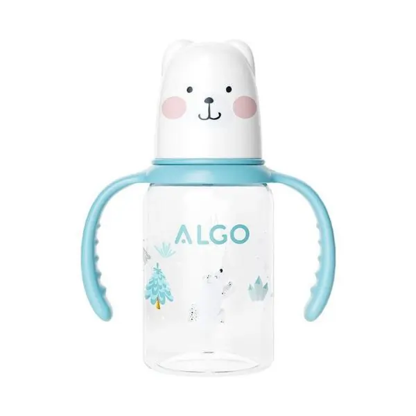 ALGO Baby Milk Bottle Cute Cartoon Design – BPA-Free, Safe Feeding Bottle for Infants & Toddlers