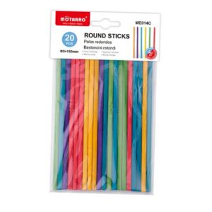 MOTARRO Wooden Stick ME014C – Heavy-Duty Multi-Purpose Wooden Sticks for Crafts, Cleaning, Mixing & DIY Projects