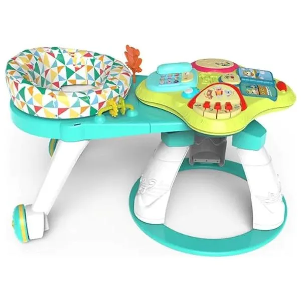 Yaya Duck Babylove 3-in-1 Baby Activity Center & Rotating Gaming Table | 360° Swivel Seat with Interactive Toys | Convertible Toddler Play Table & Drawing Station | for Infants 6 Months+