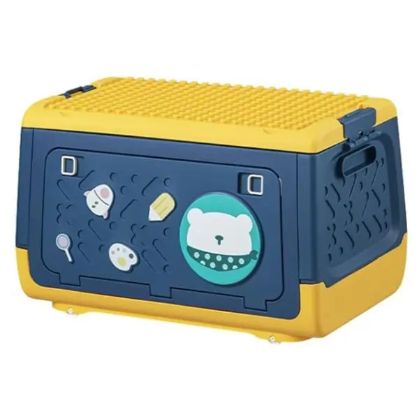 AL ARQAM Toy Storage Box with Wheels – Large Kids Organizer for Toys, Playroom, Bedroom, and Easy Rolling Cleanup