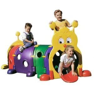 AL ARQAM Caterpillar Tunnel for Kids – Multicolor, Weather-Resistant Outdoor & Indoor Play Tunnel, Extendable Design, Ages 3+, 210x100x105 cm