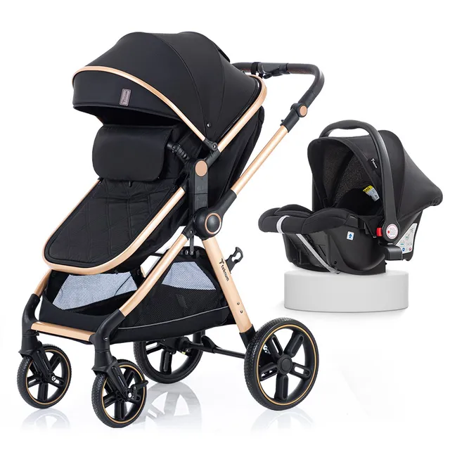 Teknum - 3-in-1 Prime Stroller with Adaptor & Car Seat