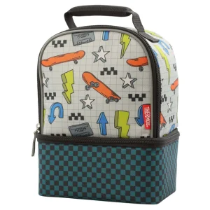 Thermos Skater Dual Compartment Lunch Bag with Flex-A-Guard Liner, Insulated, 24.5cm, PVC-Free