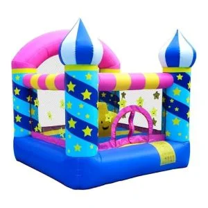AL ARQAM Inflatable Bouncy Toddler Castle - 225x220x215cm Indoor/Outdoor Trampoline Playhouse, Square Air Cushion Toy for Kids