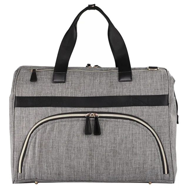 Little Story -Grey Gabrielle XL Travel Diaper Bag with Changing Mat