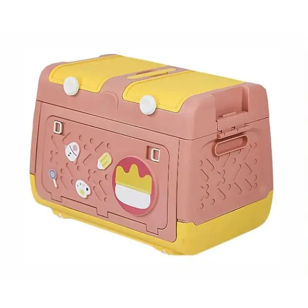 AL ARQAM Toy Storage Box with Wheels – Large Kids Organizer for Toys, Playroom, Bedroom, and Easy Rolling Cleanup