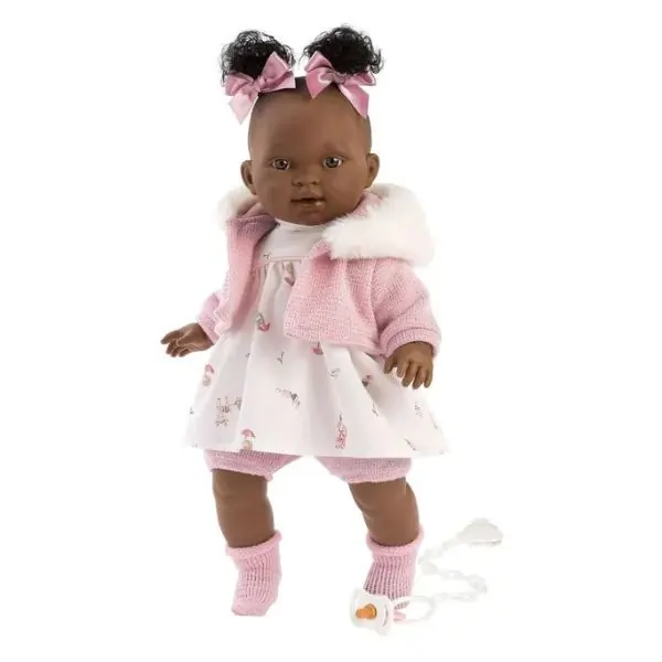 Llorens Diara Doll 38 cm – Realistic Baby Doll with Soft Body, Premium Vinyl Details, Gift Set for Kids Ages 3+
