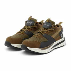 Workland EVA SBP Mid Ankle Safety Shoes | Protective Industrial Work Footwear | Factory, Warehouse & Construction Work Shoes – Brown