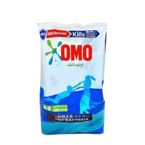 OMO Antibacterial Automatic Powder Laundry Detergent Green, Active 100% stain removal in 1 wash 1.25Kg (6PKT/CTN)