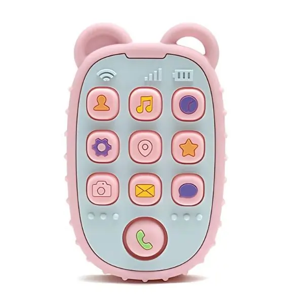 ALGO Baby Teether Mobile Phone Design – Safe & Non-Toxic Teething Toy for Babies