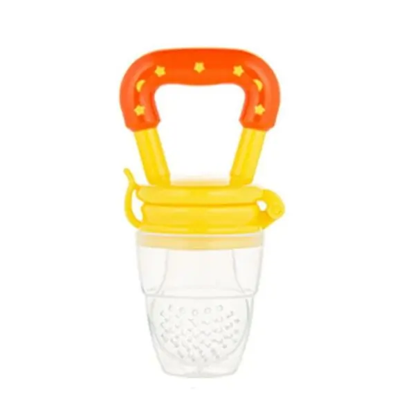 Hercules Bear Silicone Baby Fruit Feeder Pacifier, BPA-Free Infant Food Feeder for Fresh Fruits & Vegetables, Teething Soother for Babies