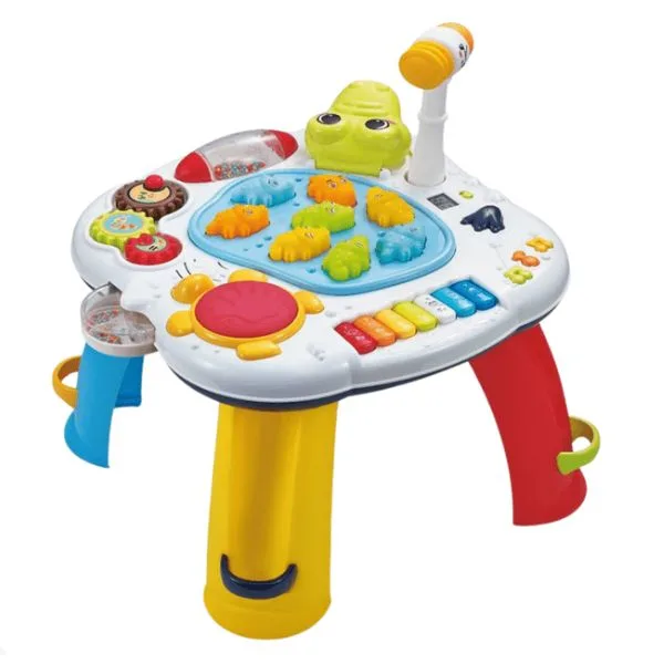 Youleen Crocodile Knock Musical Activity Piano Table 6-36 Months, – Baby & Toddler Learning Toy with Lights, Sounds & Interactive Keys, Early Development Music Toy