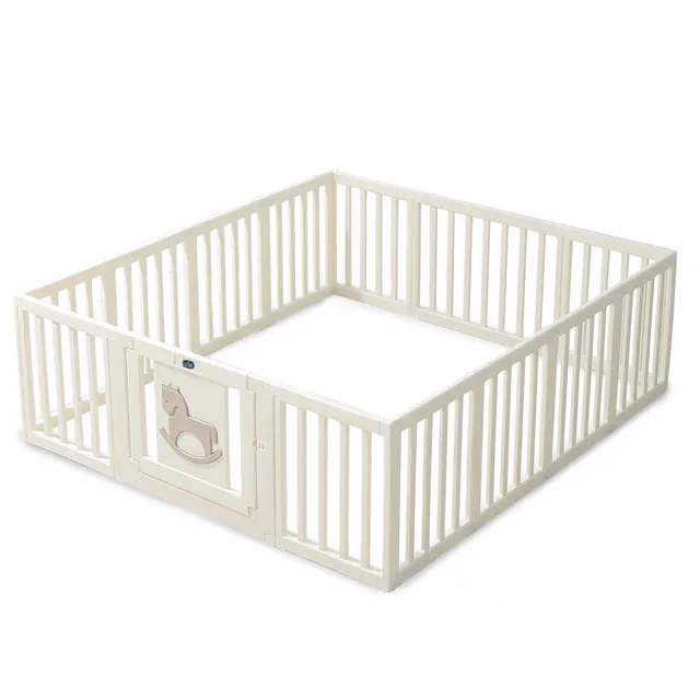 Little Story -White Horse Portable Playpen With Door