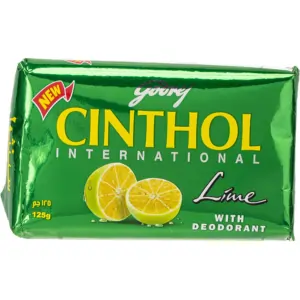 Cinthol Lime Bath Soap – 99.9% Germ Protection, 125g (72PCS/CTN)
