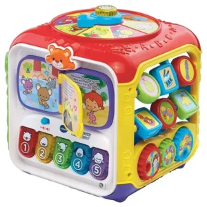 VTech Sort & Discover Activity Cube VT80-183403 - Interactive 5-Sided Learning Toy with Lights & Sounds, 6 Months+