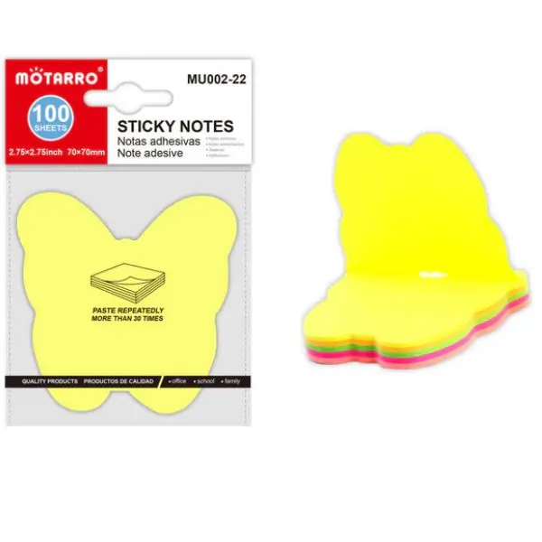 MOTARRO MU002-22 Sticky Notes, Self Adhesive Memo Note Pads for Office, School, Study & Home Use