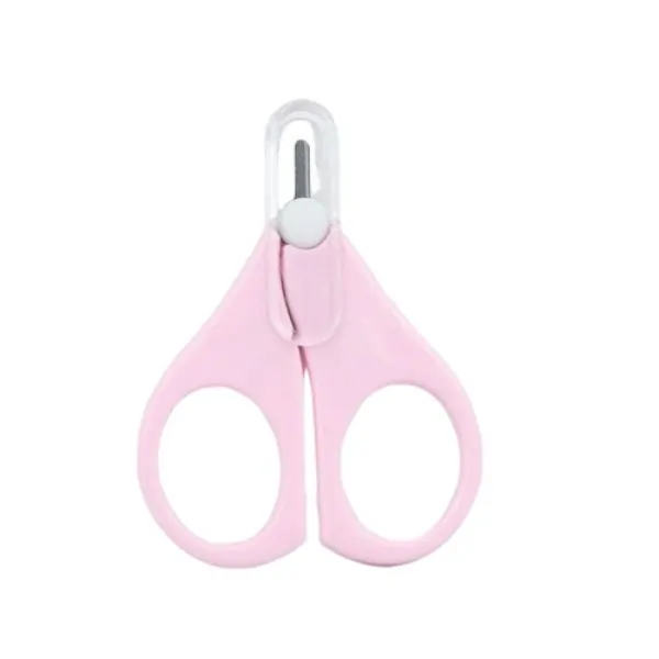 Hercules Bear Baby Nail Scissors with Easy Grip – Safe Stainless Steel Infant Nail Trimmer for Newborns & Babies
