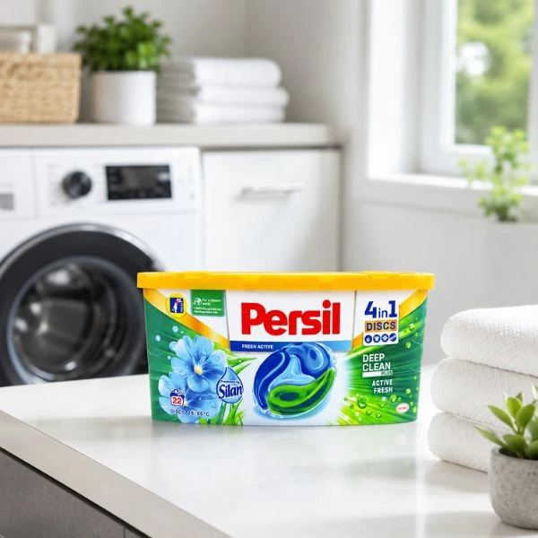 Persil 4 in 1 Laundry Detergent Discs 22 Washes (6PC/CTN) – Deep Clean Plus with Silan Freshness
