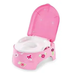 Summer Infant My Fun Potty for Girls – Pink Toddler Training Toilet with Removable Bowl & Splash Guard
