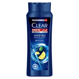 CLEAR Men Anti Dandruff Shampoo, Shower Fresh, 24hr Freshness, 600ML (12PCS/CTN)