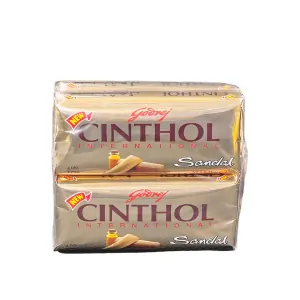 Cinthol Sandal Bath Soap – 99.9% Germ Protection, 125G (72PCS/CTN)