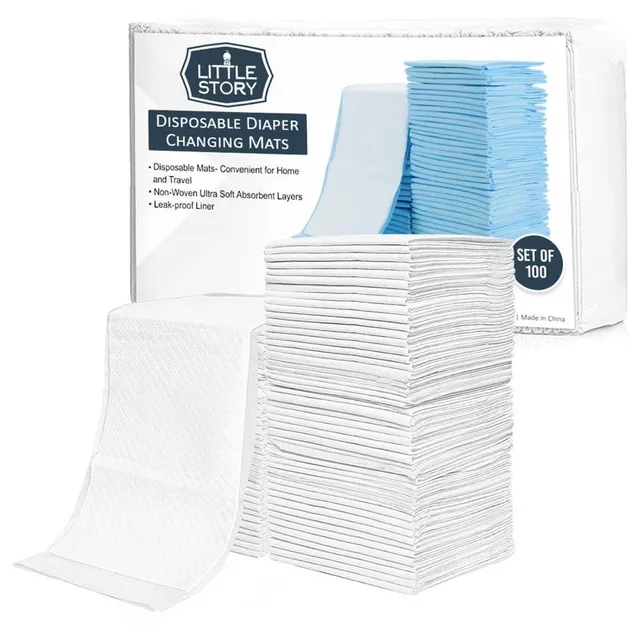 Little Story  White Disposable Diaper Changing Mat 100Pcs