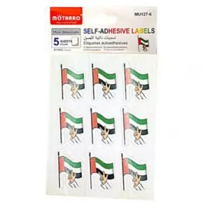 MOTARRO UAE Sticker MU127-6,   Waterproof Vinyl  United Arab Emirates Flag Sticker for Laptop, Bike, Car, Wall