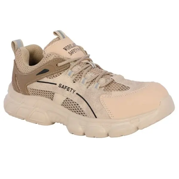 Workland PHD SBP Low Ankle Non-Metal Safety Shoes, Protective Work Footwear – Beige
