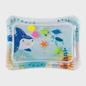 Infantino Jumbo Pat & Play Water Mat, Sea-Themed Mess-Free Water Play for Babies, Supports Tummy Time and Motor Skills Development, Multicolor, 3M+