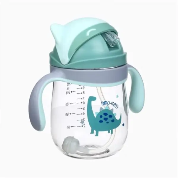 ALGO Dual Purpose Sippy Cup for Baby – 280 ML Leak Proof Training Cup with Soft Spout