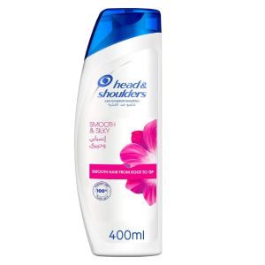 Head & Shoulders Smooth & Silky Anti-Dandruff Shampoo For Dry Frizzy Hair, 400ml (24PCS/CTN)