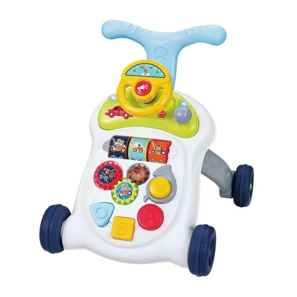 Youleen 3-in-1 Multifunction Baby Walker with Puzzle Steering Wheel  9 Months+,  Sit-to-Stand Learning Walker with Music, Lights, and Activity Center –  Safety Certified for Infants & Toddlers