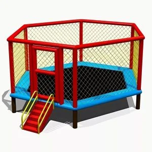 AL ARQAM 12FT Flipout Bounce Outdoor Kids Trampoline with Extra Safety Net – Durable, Fun & Secure Jumping Playset for Children