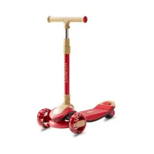 AL ARQAM 3 Wheel Kick Scooter for Kids – LED Light-Up PU Wheels, Extra Wide Deck, Adjustable Handlebar – Foldable Push Scooter for Boys & Girls Ages 3-12 – Outdoor Toy